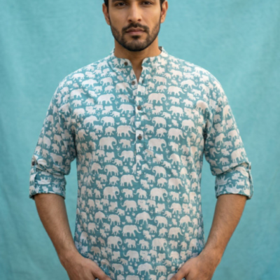 Printed kurta for men